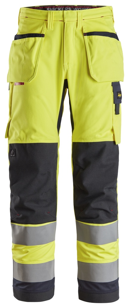 [62606695042] Snickers 6260 – ProtecWork, Pantalon de travail avec poches holster, haute visibilité, Classe 2 (42)