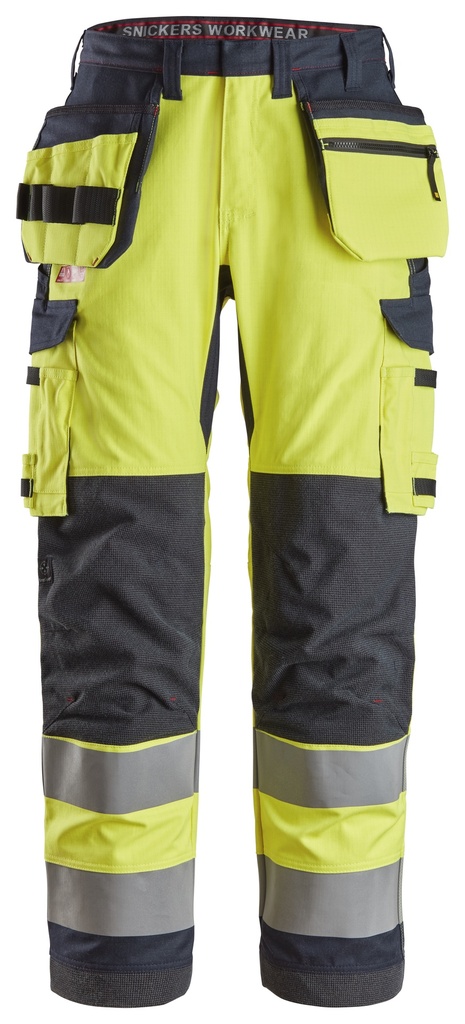 [62616695044] Snickers 6261 – ProtecWork, Pantalon de travail avec poches holster, haute visibilité, Classe 2 (44)