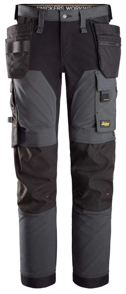 Snickers 6275 – AllroundWork, Pantalon en tissu extensible dans 4 directions avec poches holster