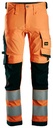 Snickers 6343 – Pantalon en tissu extensible haute visibilité, Classe 2
