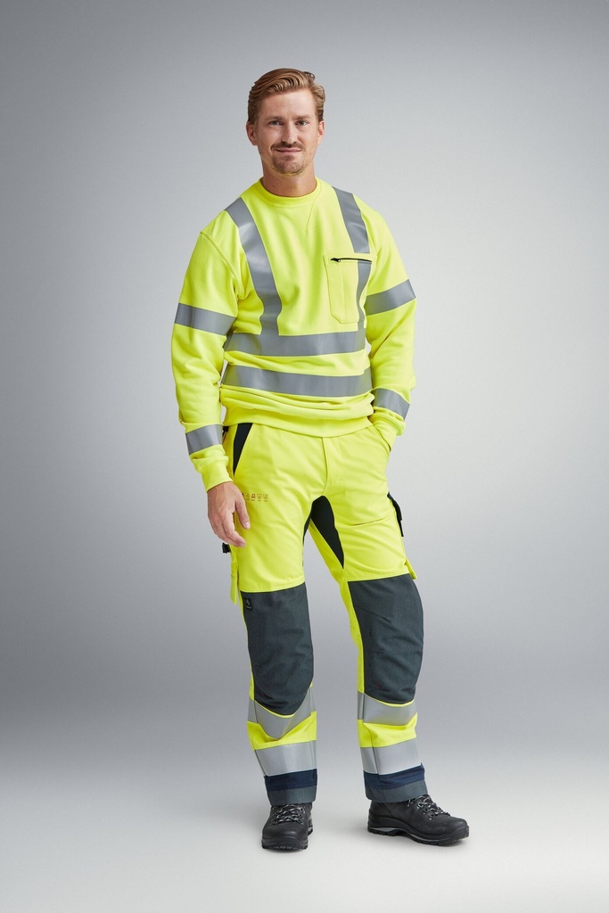 [63606695044] Snickers 6360 – ProtecWork, Pantalon de travail, haute visibilité, Classe 2 (44)