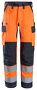 Snickers Workwear 6366 – Pantalon de travail, haute visibilité orange, Classe 2