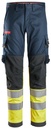 Snickers 6374 – ProtecWork, Pantalon de travail extensible, haute visibilité, Classe 1