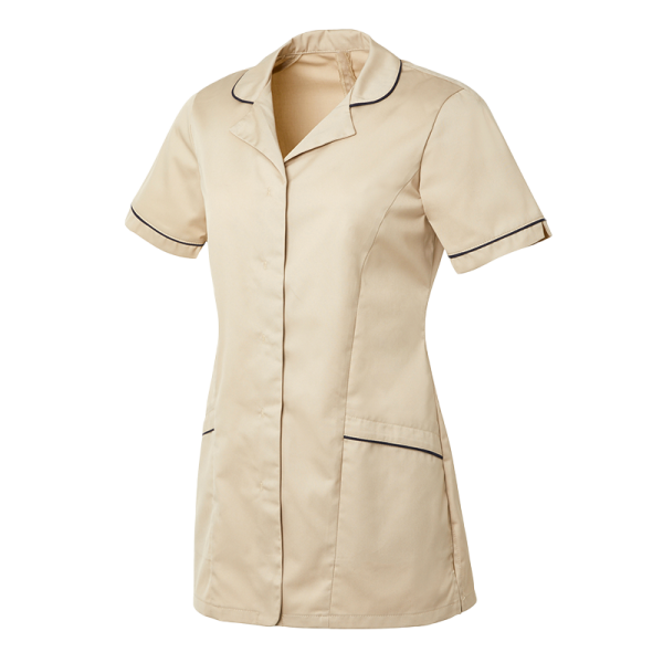 ALEXIA- Tunique manches courtes (0/XS, Beige / navy)