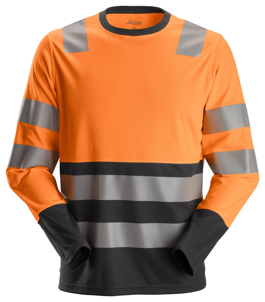 Snickers 2433- AW, T-SHIRT HV ML CL2