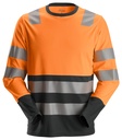 Snickers 2433- AW, T-SHIRT HV ML CL2