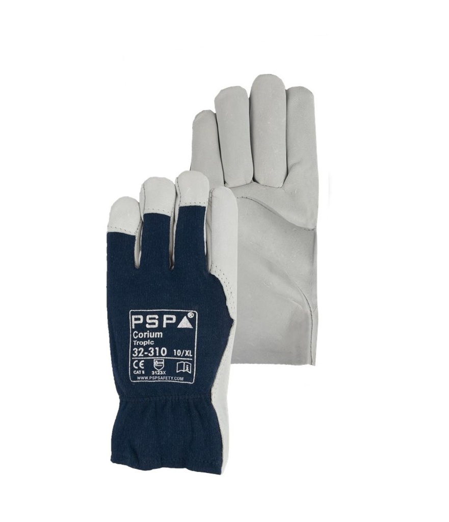 32-310 - Gants cuir dos toilé, Tropic (7)