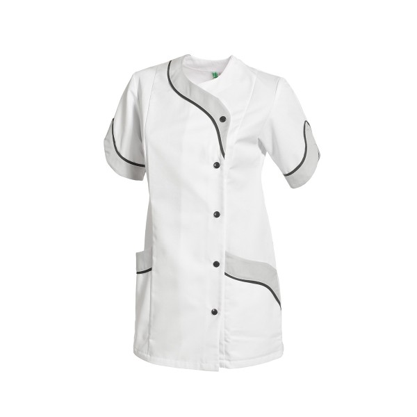 ORIANE- Tunique manches courtes (BLANC/PERLE, 0/XS)