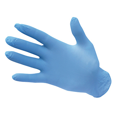 [A925BLUS] A925 - Gants nitrile non poudrés (Bleu, S)