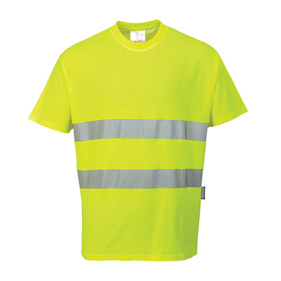[S172YERXS] S172- Tee-shirt confort coton (Jaune, XS)