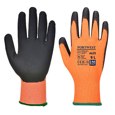 A625- Gant PU Vis-Tex coupure D