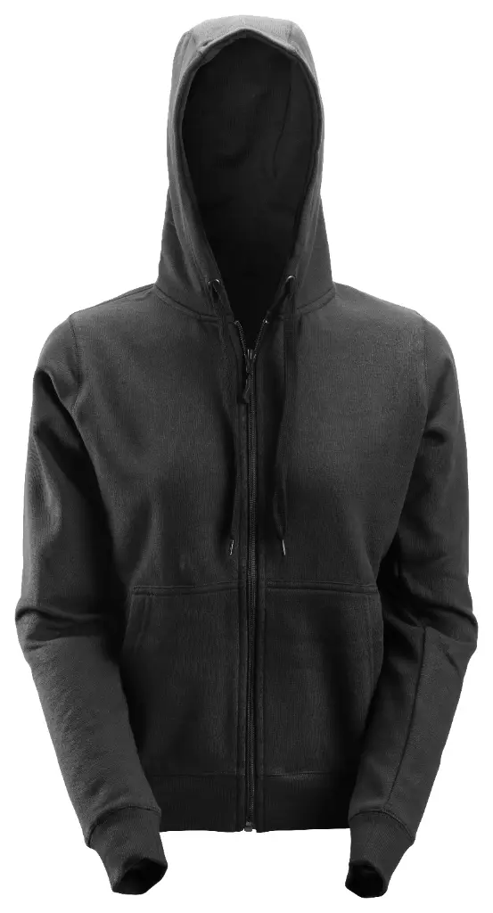 2806-Sweat-shirt à capuche zippé pour femme