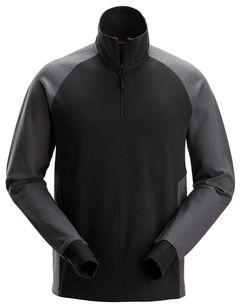 Snickers 2841 – Sweat-shirt bicolore demi-zippé