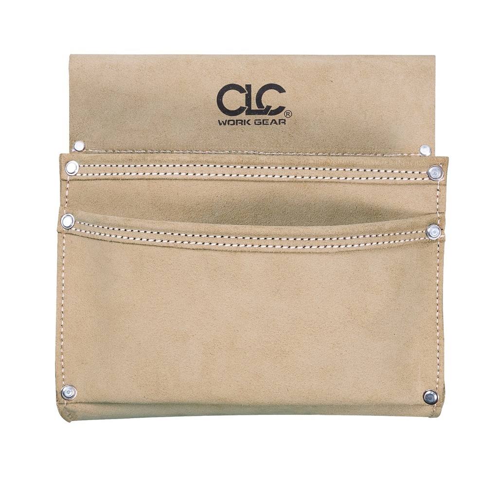 CL10I822X — Pochette en cuir, 2 poches CLC