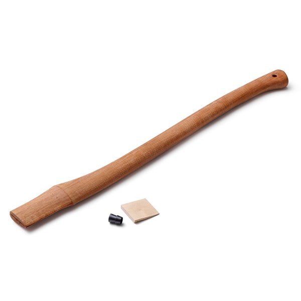 [842000] H0284 — Manche de hache CINTRÉ avec rainure pour coin et coin en bois Hultafors (SPARE HANDLE YSS 375-50x20 — 842000)