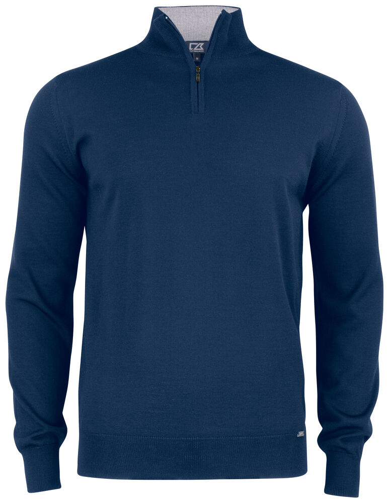 [355420-580-3] Cutter & Buck [355420] Pull Everett HZ Sweater unisexe (580 - Marine foncé, XS)