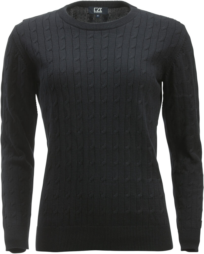 [355403-99-3] Cutter & Buck [355403] Pull Blakely Knitted Sweater femme (99 - Noir, XS)