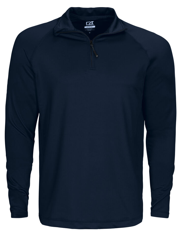 [358400-580-4] Cutter & Buck [358400] Sweat-shirt Coos Bay Half Zip homme (580 - Marine foncé, S)