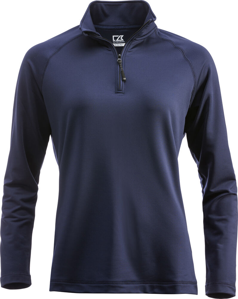 [358401-580-3] Cutter & Buck [358401] Sweat-shirt Coos Bay Half Zip femme (580 - Marine foncé, XS)