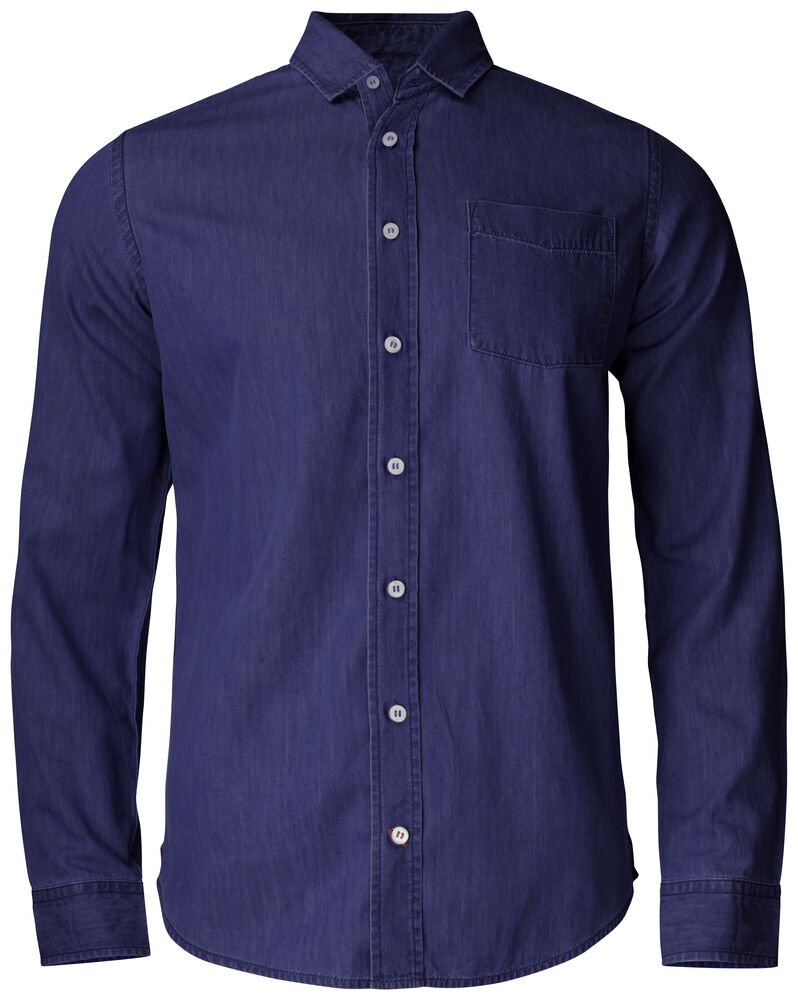 [352404-558-4] Cutter & Buck [352404] Chemise Ellensburg Denim shirt homme (558 - Indigo foncé, S)