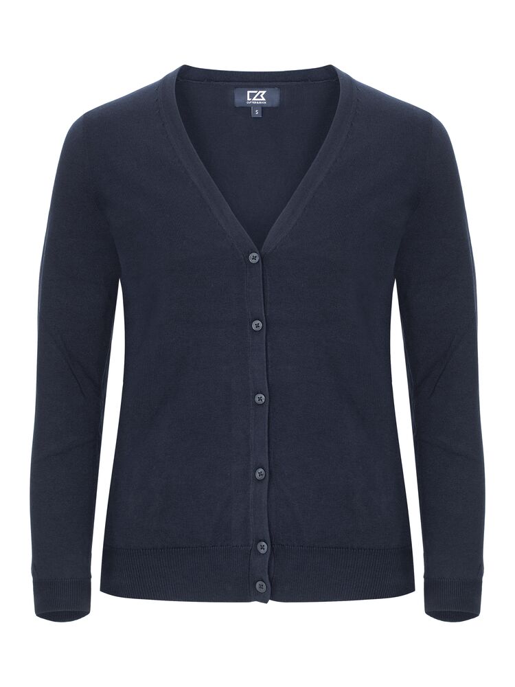 [355425-580-3] Cutter & Buck [355425] Pull Oakville Cardigan femme (580 - Marine foncé, XS)