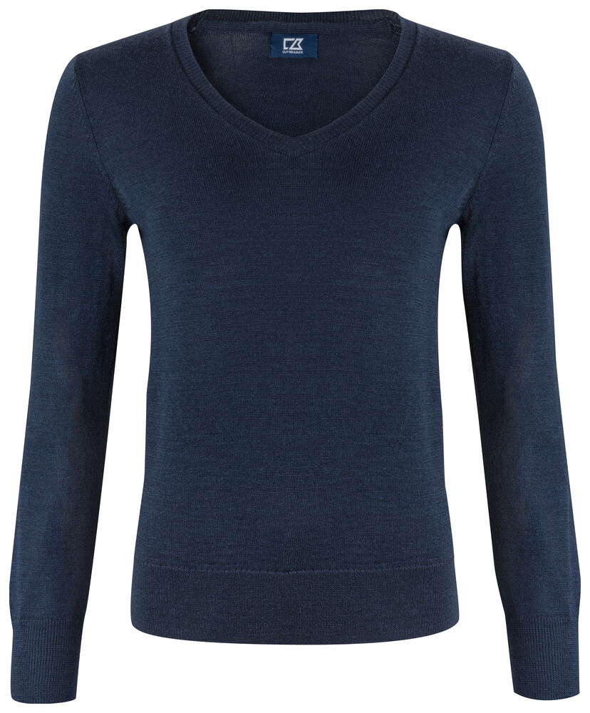 [355433-580-3] Cutter & Buck [355433] Pull Vernon V Neck femme (580 - Marine foncé, XS)