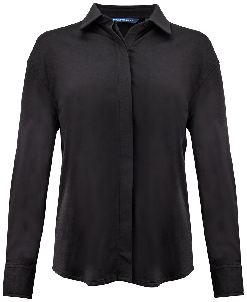 [352413-99-3] Cutter & Buck [352413] Chemise Hedley Stretch Shirt femme (99 - Noir, XS)