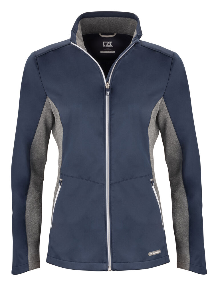 [351459-580-3] Cutter & Buck [351459] Veste softshell Navigate Softshell Jacket femme (580 - Marine foncé, XS)