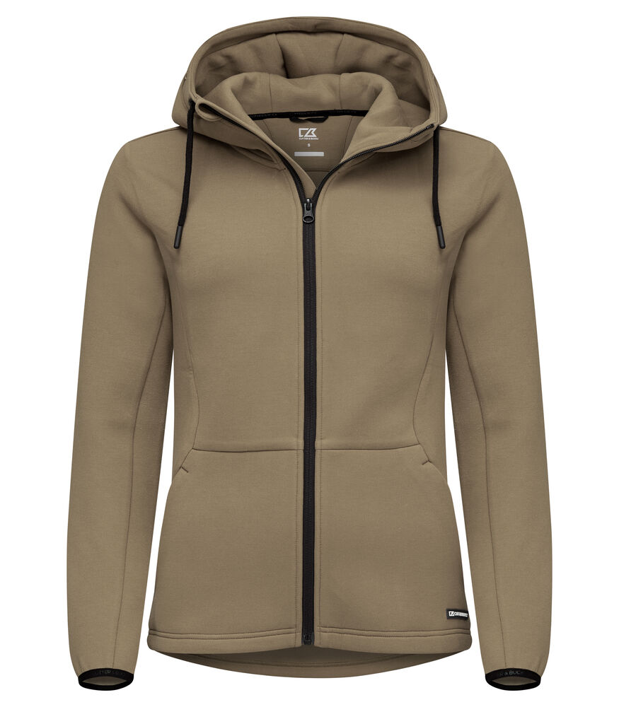[358419-04-3] Cutter & Buck [358419] Sweat à capuche Pemberton femme (04 - Kaki, XS)
