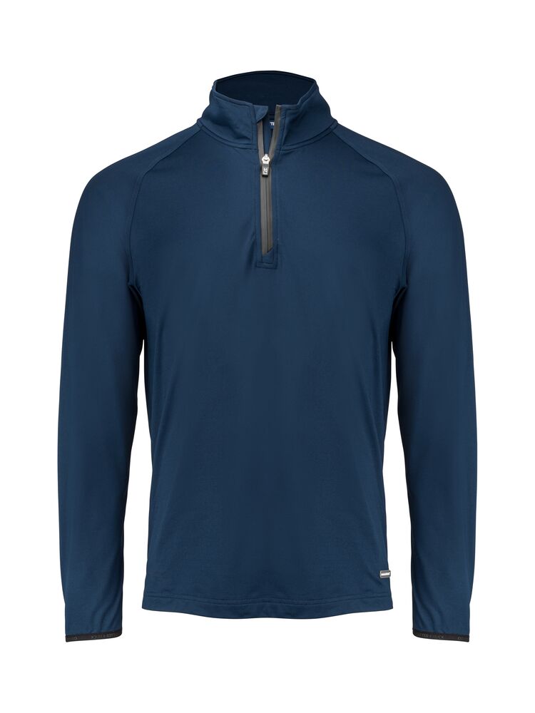 [358424-580-4] Cutter & Buck [358424] Sweat-shirt Adapt HZ homme (580 - Marine foncé, S)