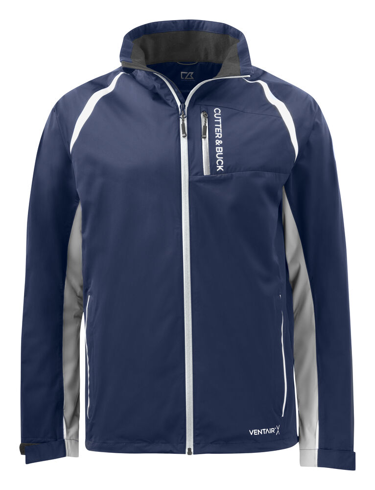 [351438-580-4] Cutter & Buck [351438] Veste de pluie North Shore Jacket homme (580 - Marine foncé, S)