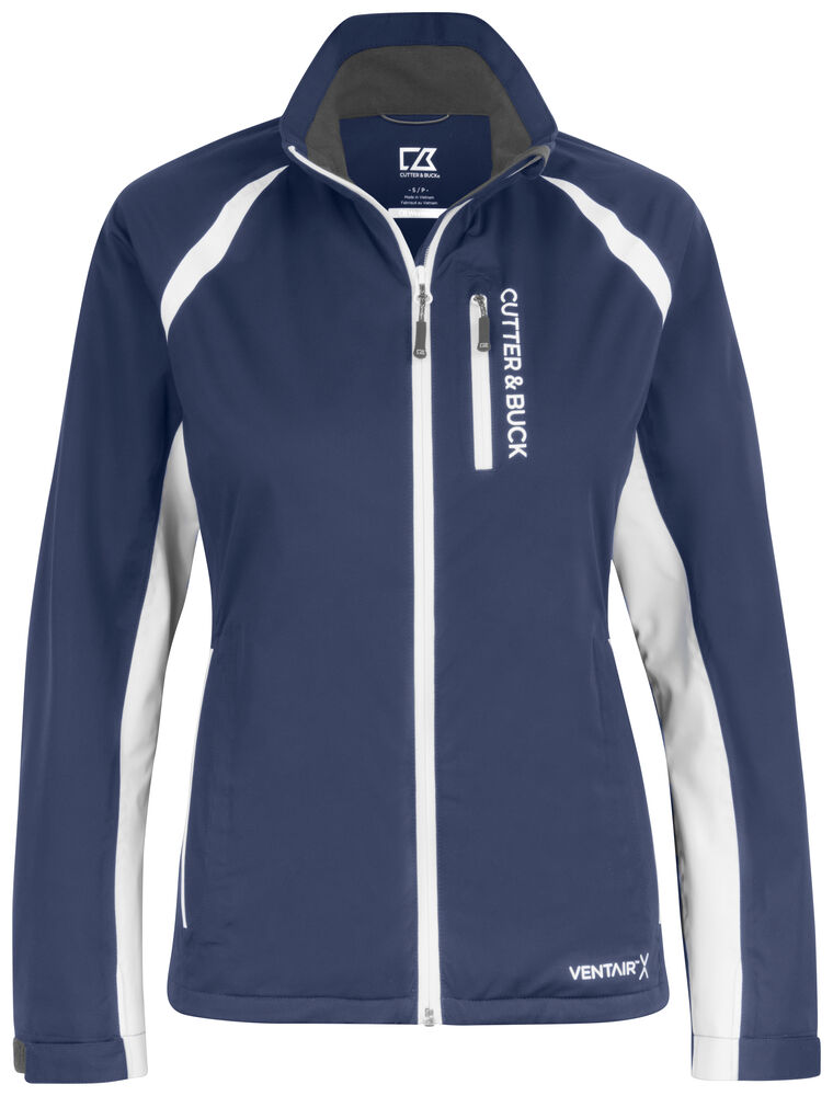 [351439-580-3] Cutter & Buck [351439] Veste de pluie North Shore Jacket femme (580 - Marine foncé, XS)