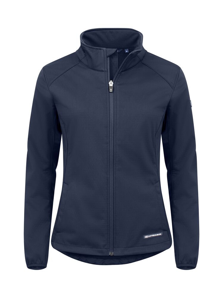 [351487-580-3] Cutter & Buck [351487] Veste softshell Oak Harbor Softshell Jacket femme (580 - Marine foncé, XS)