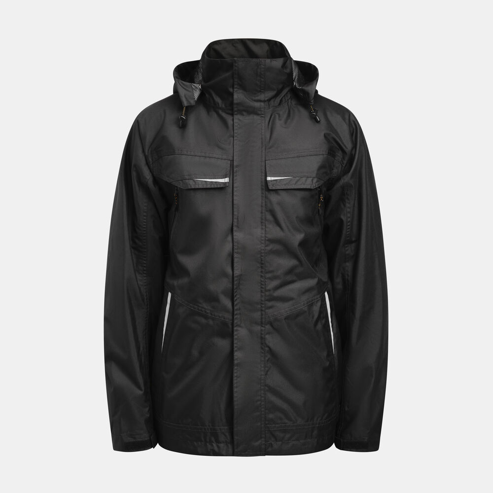 [65128436-9999-3] Jobman 1284 — Veste de travail imperméable (9999 - Noir, XS)