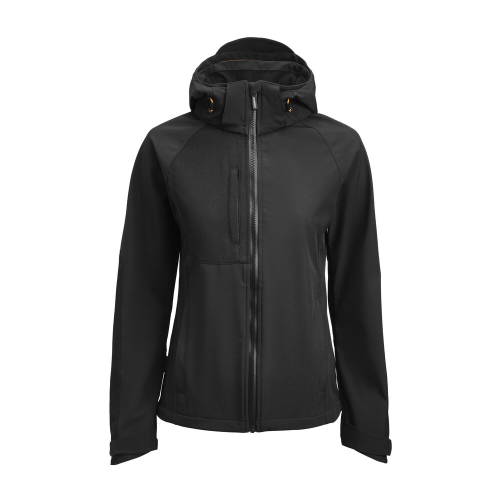 [65137276-9900-3] Jobman 1372 — Veste de travail softshell pour femme (9900 - Noir, XS)