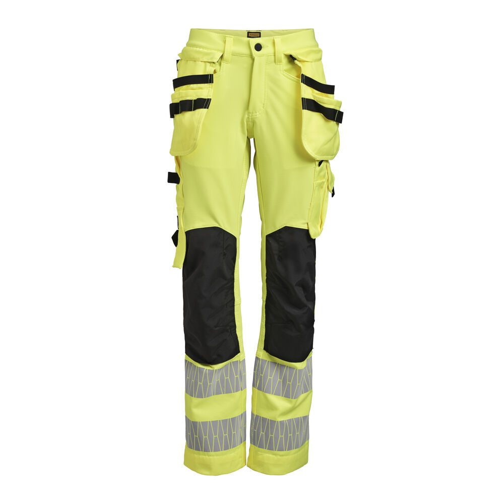 [65227160-2199-DA34] Jobman 2271 — Pantalon de travail à poches holster haute visibilité pour femme (DA34)