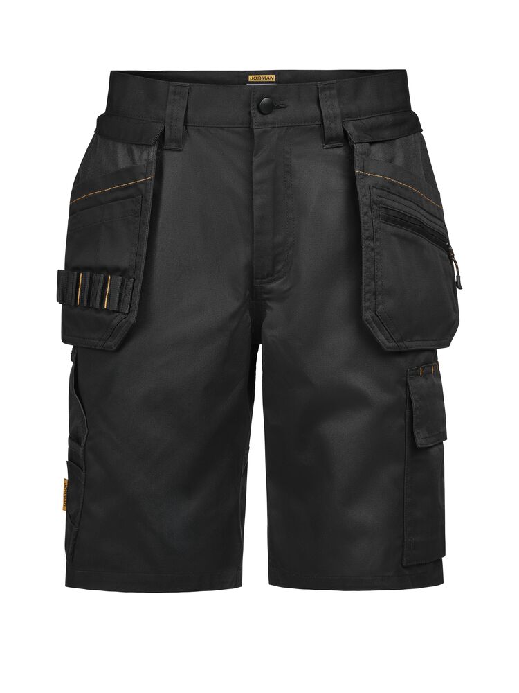 [652336-9999-C42] Jobman 2336 — Short de travail stretch à poches holster (9999 - Noir, C42)