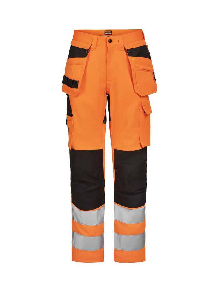 Jobman 2379 — Pantalon de travail stretch à poches holster haute visibilité