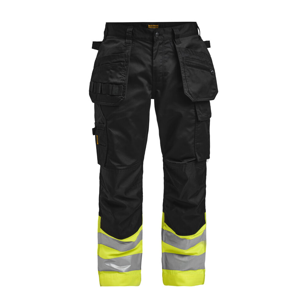 [65251320-9921-C42] Jobman 2513 — Pantalon de travail à poches holster haute visibilité (C42)