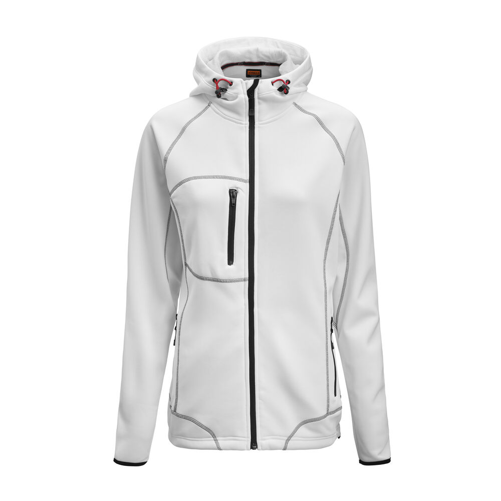 [65517753-1000-4] Jobman 5177 — Sweatshirt à capuche pour femme (1000 - Blanc, S)