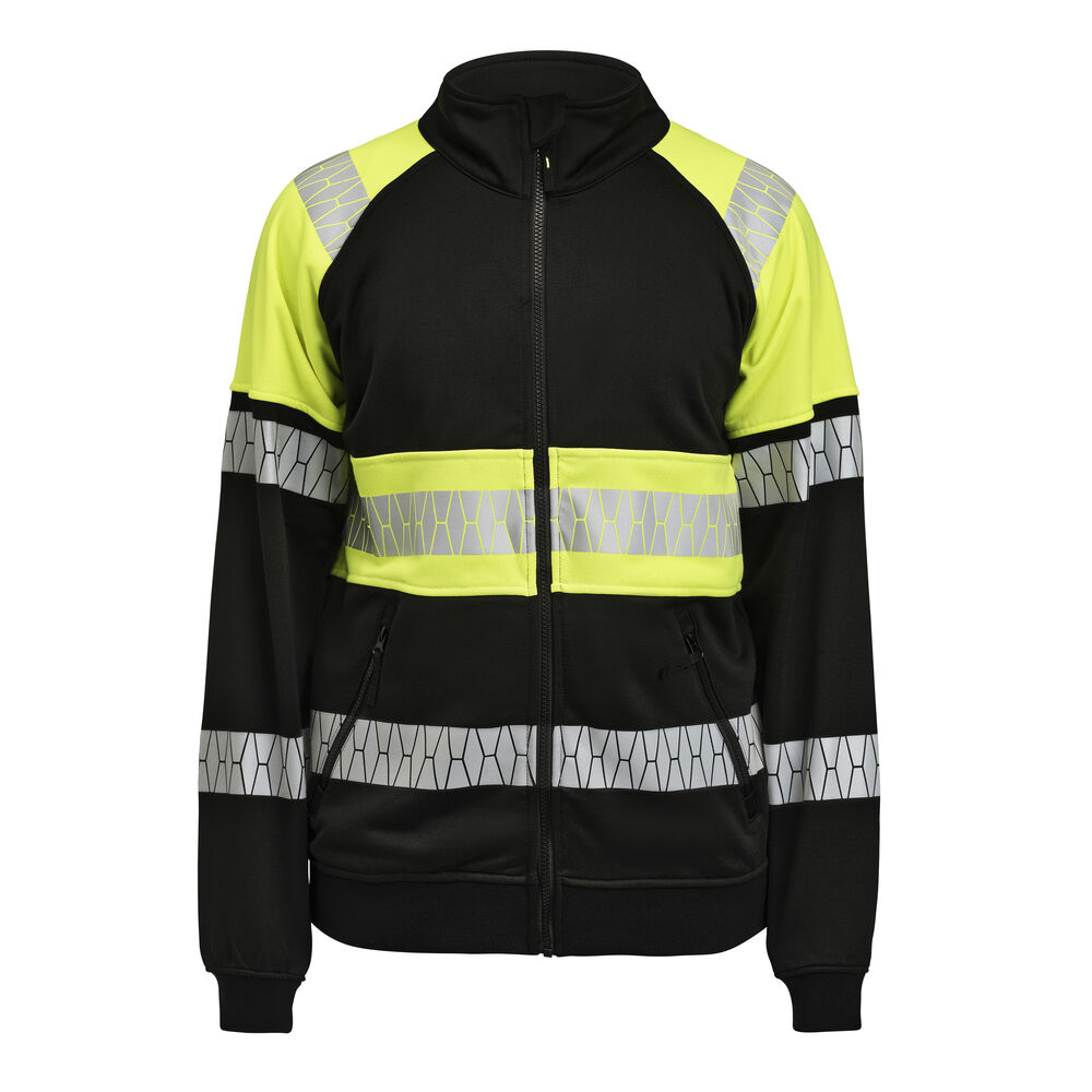 [65522567-9921-3] Jobman 5225 — Sweatshirt zippé haute visibilité (XS)