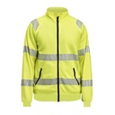 Jobman 5325 — Sweatshirt zippé haute visibilité