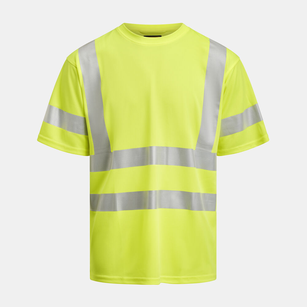 [65559151-2121-3] Jobman 5591 — T-shirt haute visibilité (2121 - Jaune, XS)