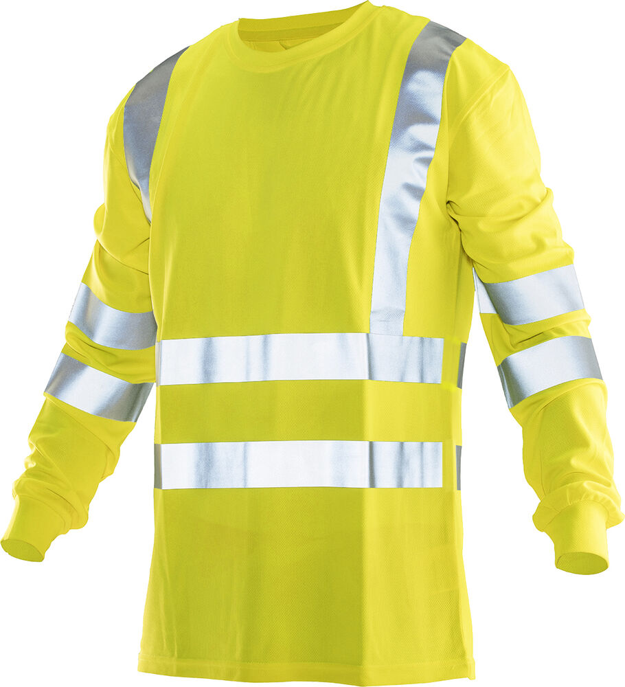 [65559351-2121-3] Jobman 5593 — T-shirt à manches longues haute visibilité (2121 - Jaune, XS)