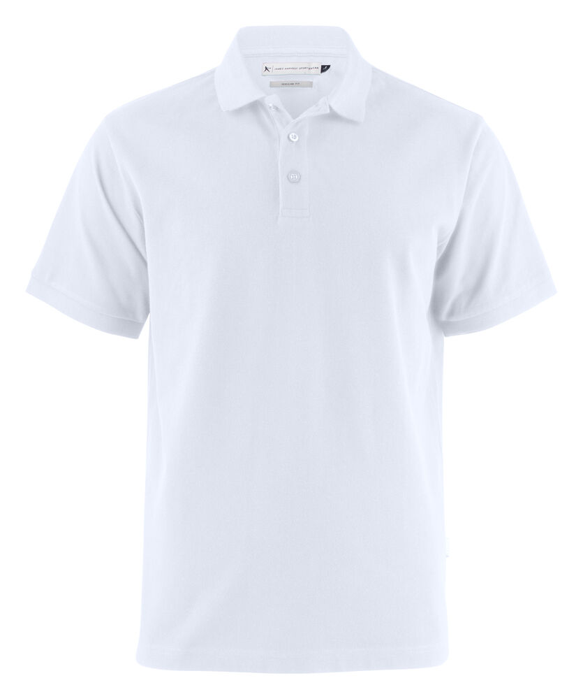 [2135031-100-9] James Harvest 2135031 — Neptune Polo Pique Regular Fit Hommes (3XL, Blanc [100])