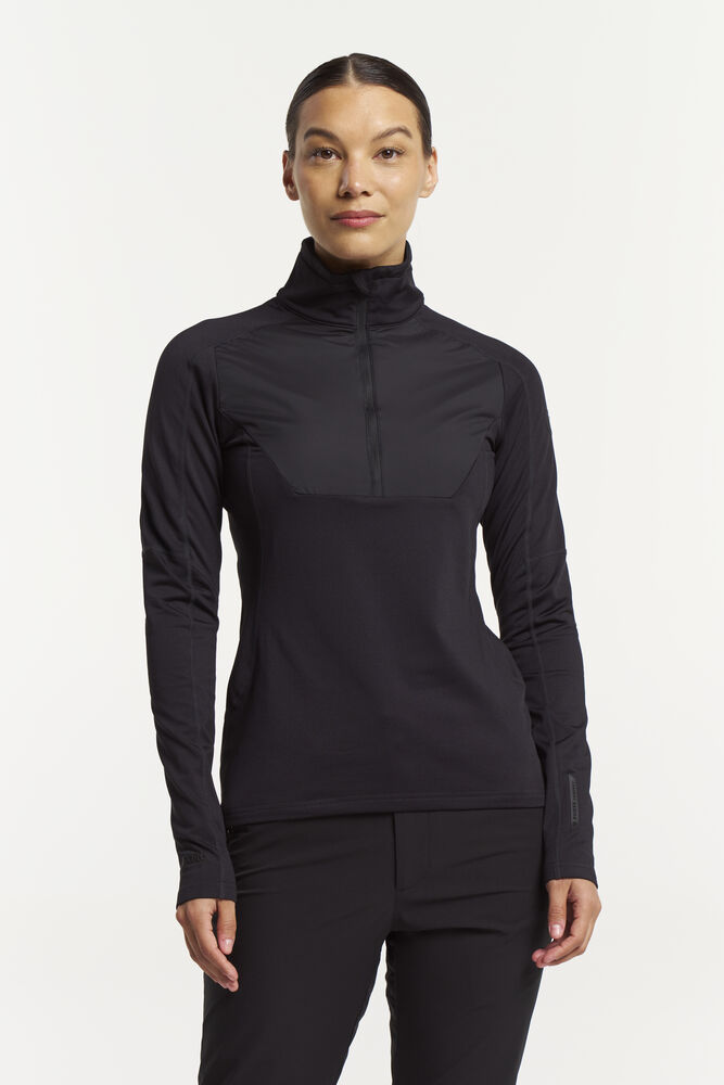 [465018115-999-6] Tenson 465018115 — TXlite Windblock Half Zip Femme (L, Noir [999])