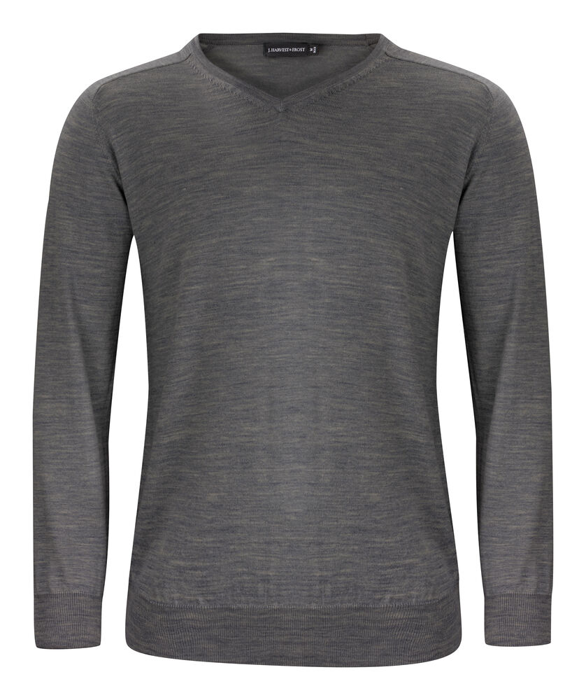 [2930101-909-9] J.Harvest & Frost 2930101 — Merino V Pull-Over Hommes (3XL, Mélange Gris [909])