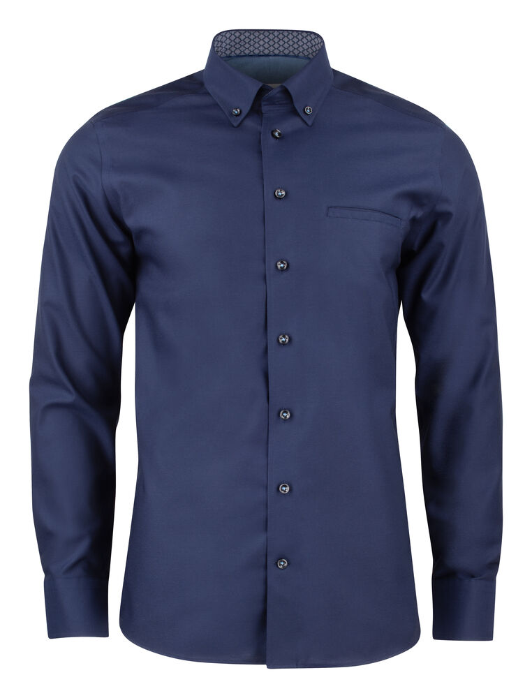 [2912102-600-6] J.Harvest & Frost 2912102 — RB121 Oxford Chemise Slim Fit Hommes (L, Marine [600])