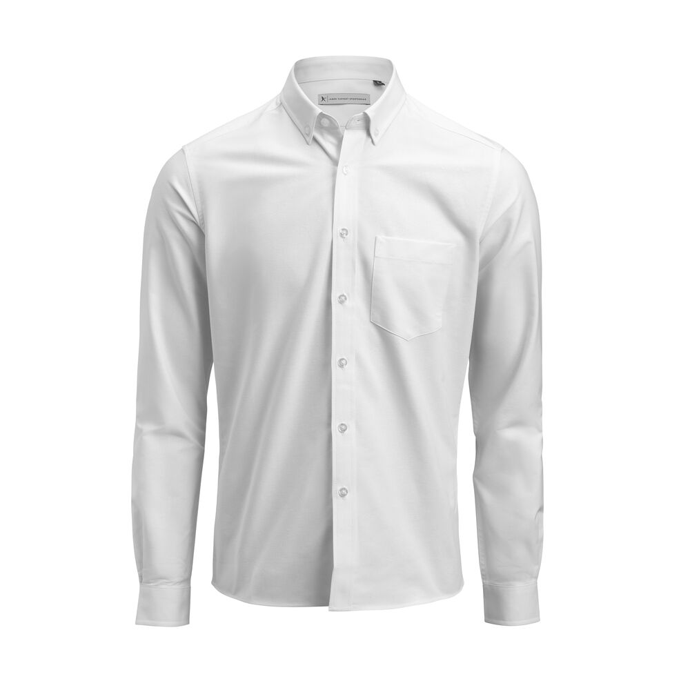 [2113042-100-9] James Harvest 2113042 — Allen Oxford Chemise Regular Fit Hommes (3XL, Blanc [100])