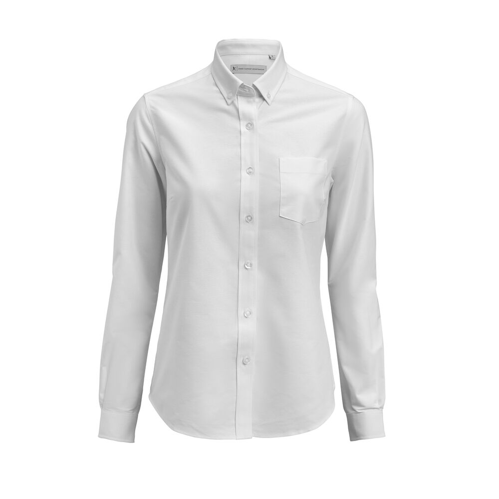 [2123033-100-6] James Harvest 2123033 — Allen Oxford Chemise Femmes (L, Blanc [100])